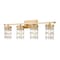 Z-Lite Archer 4 Light Vanity, Heirloom Gold & Clear 344-4V-HG - alternate 1